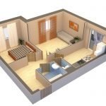 Diseño de apartamento simple.