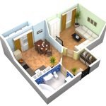 Vivienda para una familia pequeña.