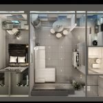 Apartamento moderno en un edificio nuevo.