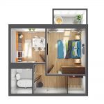 Plano de apartamento pequeño