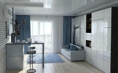 Opciones de diseño para un estudio de 33 m2.