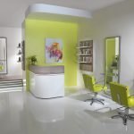 Decoración ligera de un salón de belleza.