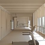 Habitación luminosa para deportes