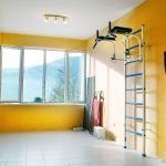 Sala de fitness en el apartamento