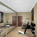 Mini gimnasio en el departamento