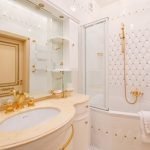 Cercas de vidrio en la bañera