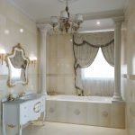 Columnas en el baño