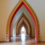 Diseño de arco de estilo oriental