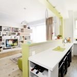 Zonificación de la cocina en el estudio.