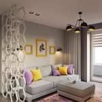 Sala de estar con balcón