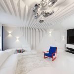 Formas inusuales: características interiores al estilo del futurismo