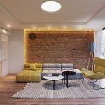 Techo multinivel en el interior