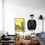 Sala de estar con composición paralela.