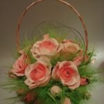 Rosas en una canasta