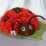 Mariquita en un dulce diseño
