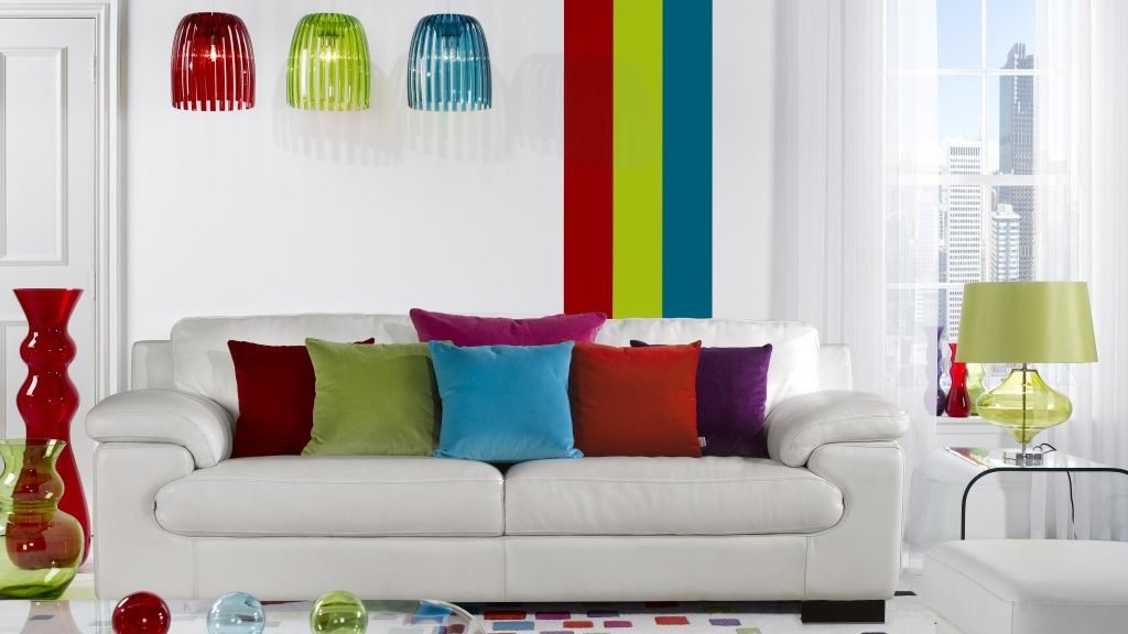 Világos akcentussal a belső terekben