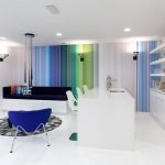 Muebles blancos en la cocina.