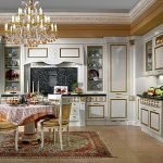 Decoración de la cocina de estilo barroco