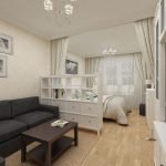 Shabby Chic en el interior del apartamento.