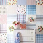 Patchwork en la decoración de la pared