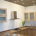 Paredes blancas en la cocina