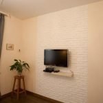 Pared de ladrillo blanco