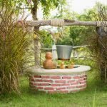 Mini pozo para decorar el jardín