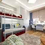 Cama con escalera