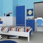 Habitacion en tonos azules