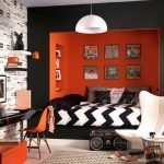 Negro en la decoración de la guardería
