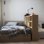 Partición entre el dormitorio y la sala de estar.