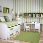 Color verde en el interior