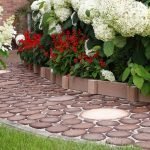 Madera cortada para decorar jardines