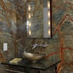 Espejo sobre el lavabo