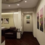 Cuadro modular en la pared.