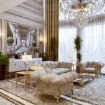 Interior elegante en colores brillantes.