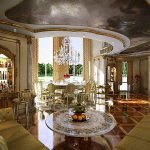 Sala de estar con sofá de esquina