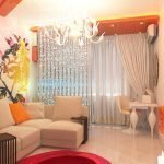 Naranja en el diseño de la habitación