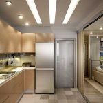 Iluminación de techo en la cocina