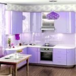 Diseño de cocina lila