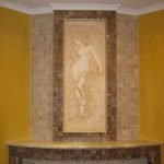Bajorrelieve en el baño
