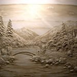 Paisaje en bajorrelieve