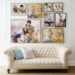 Fotos familiares en la pared