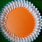 Pegue las primeras filas de cucharas