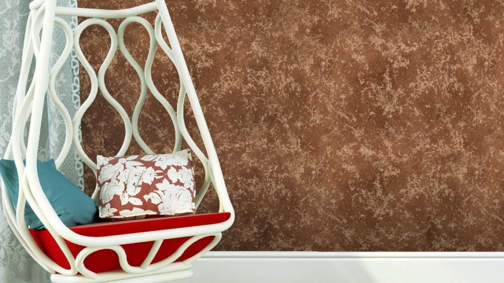 Hnědá dekorativní omítka