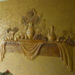 Decoración volumétrica de pared de estuco