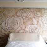 Rosas decorativas de estuco