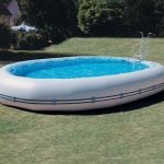 Piscina inflable en el sitio