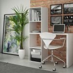Muebles de sala con mesa de ordenador integrada