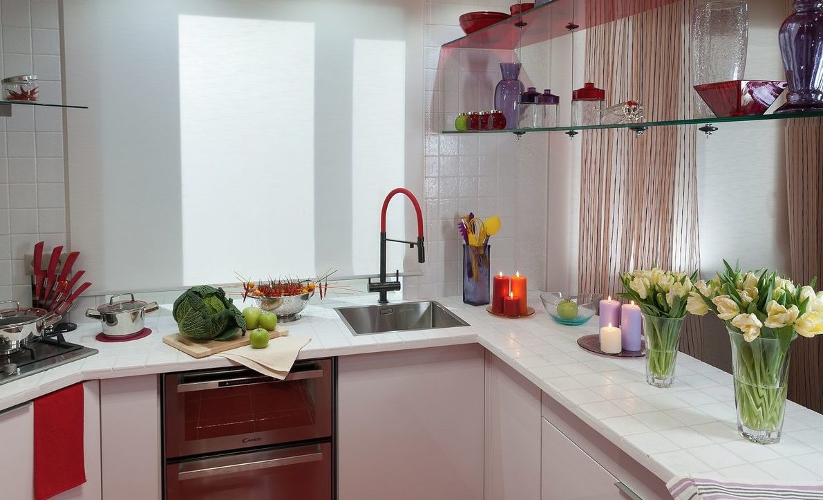Interior moderno en el país.